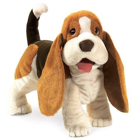 Hand Puppet - Basset Hound-Puppets-Folkmanis-Yellow Springs Toy Company