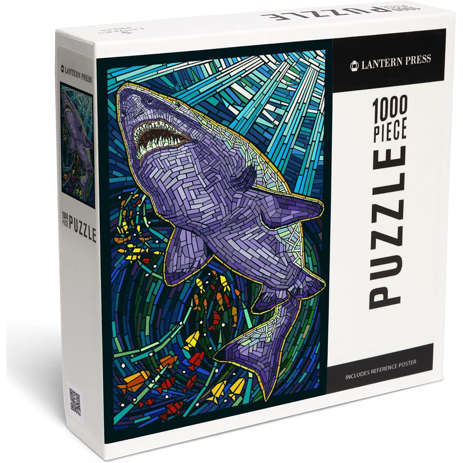 Tiger Shark, Paper Mosaic Jigsaw - 1000 pieces-Puzzles-Lantern Press-Yellow Springs Toy Company