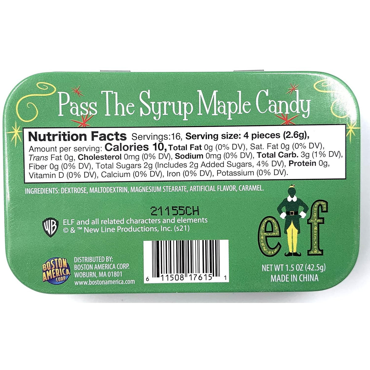 Elf Pass the Syrup Maple Candy-Candy &amp; Treats-Cow Crack Wholesale-Yellow Springs Toy Company