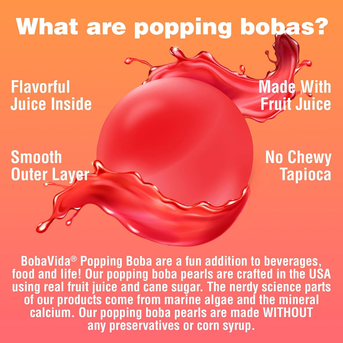 BobaVida Popping Boba Dark Cherry - Single Serving-Candy &amp; Treats-Cow Crack Wholesale-Yellow Springs Toy Company