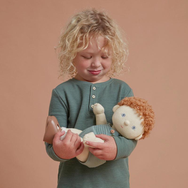 Dinkum Doll - Pea - 14&quot;-Stuffed &amp; Plush-Olli Ella U.S.-Yellow Springs Toy Company