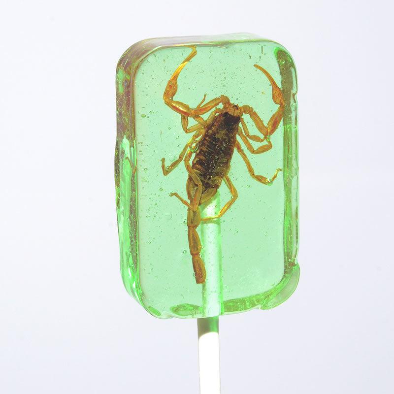 Scorpion Sucker Lollipop - Apple-Candy & Treats-Grandpa Joe's Candy Shop-Yellow Springs Toy Company