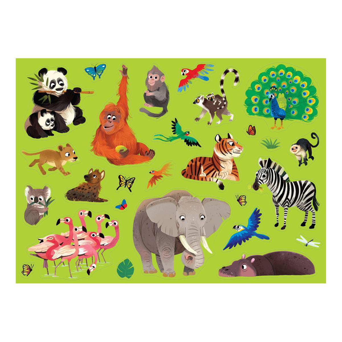 Coloring Poster - Jungle Jamboree - 18&quot; x 24&quot;-Arts &amp; Humanities-Crocodile Creek-Yellow Springs Toy Company