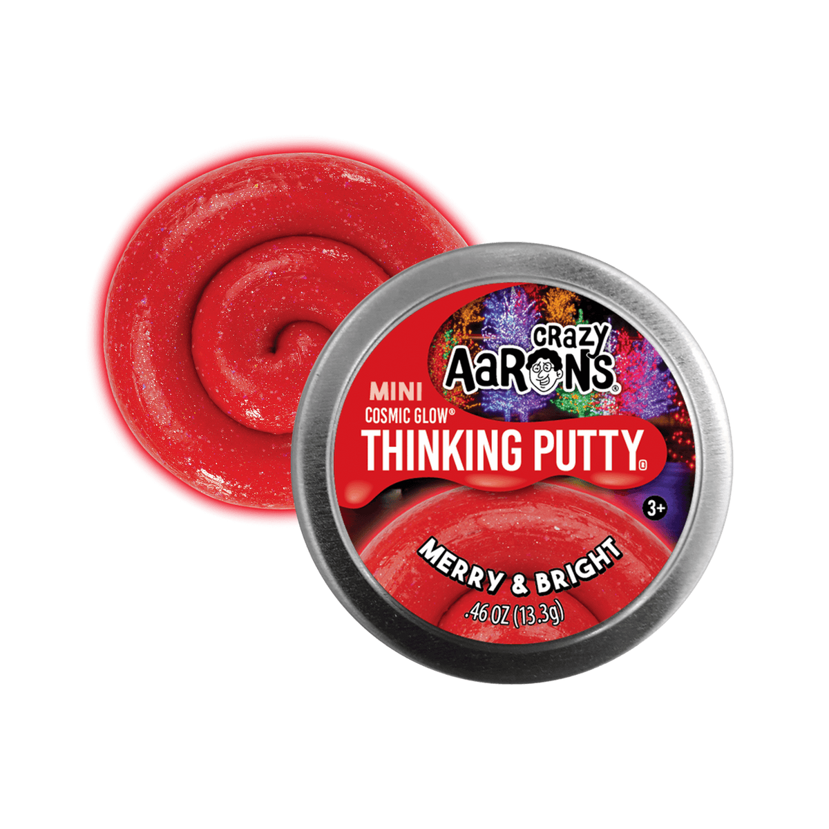 Crazy Aaron&#39;s Putty - Merry and Bright - 2 Inch Tin-Novelty-Crazy Aarons Putty-Yellow Springs Toy Company