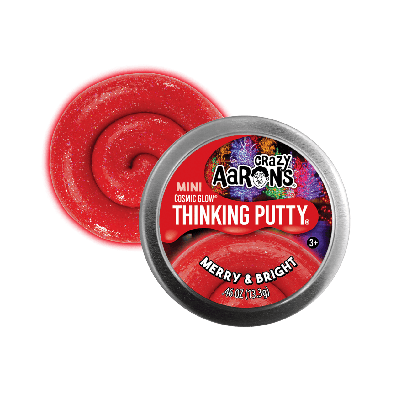 Crazy Aaron's Putty - Merry and Bright - 2 Inch Tin-Novelty-Crazy Aarons Putty-Yellow Springs Toy Company