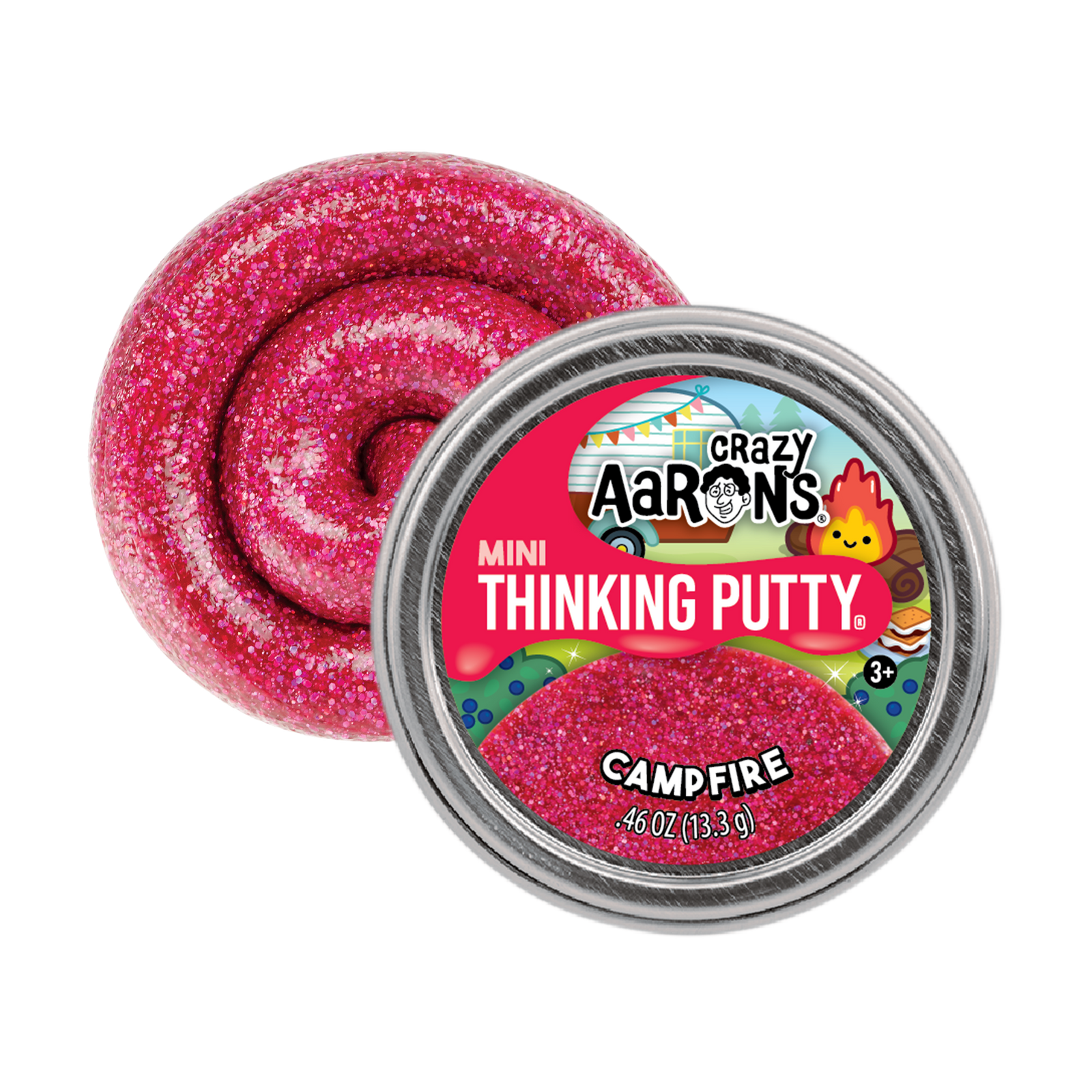 Crazy Aaron's Putty - Campfire - 2" Mini Tin-Novelty-Crazy Aarons Putty-Yellow Springs Toy Company