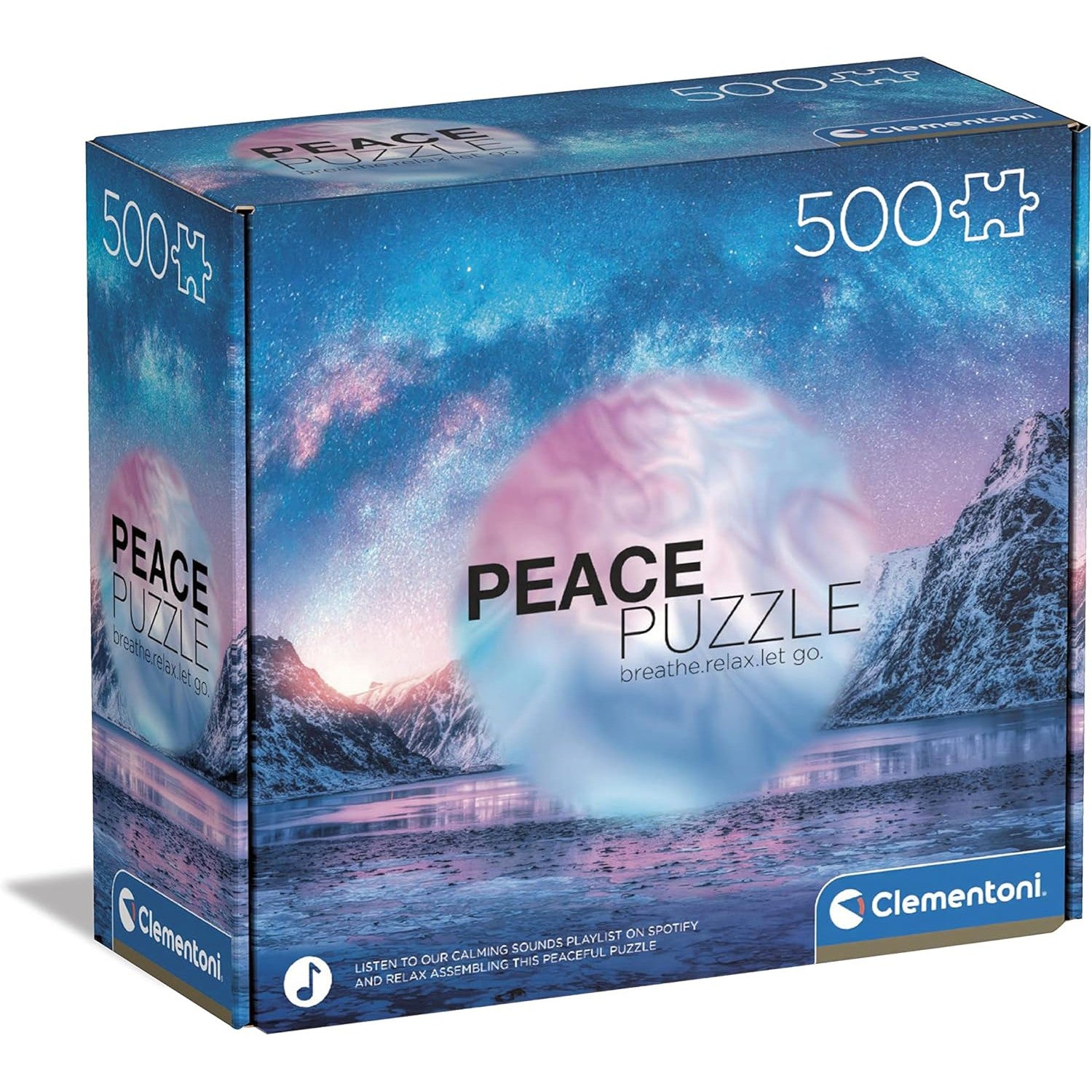 Peace Puzzle - Light Blue - 500 pieces-Puzzles-Creative Toy Company-Yellow Springs Toy Company