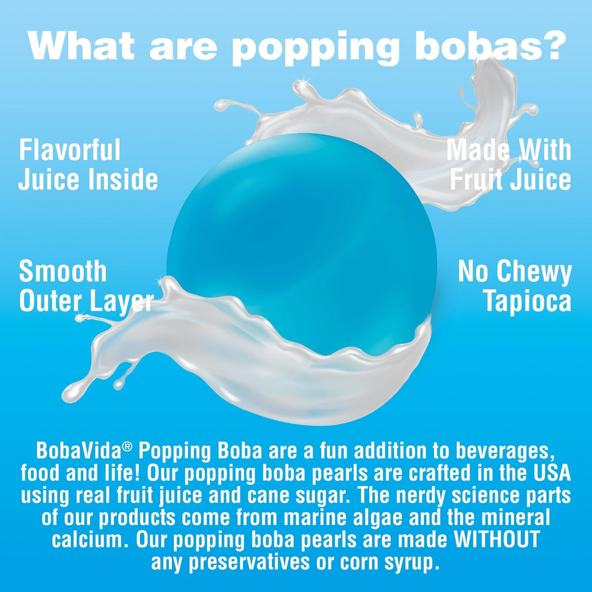 BobaVida Popping Boba Thai Coconut - Single Serving-Candy &amp; Treats-Cow Crack Wholesale-Yellow Springs Toy Company