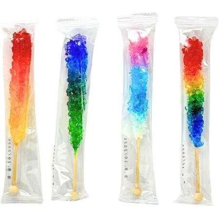 Tie Dye Rock Candy Sticks - Mix of flavors - .8 oz-Candy & Treats-Grandpa Joe's Candy Shop-Yellow Springs Toy Company