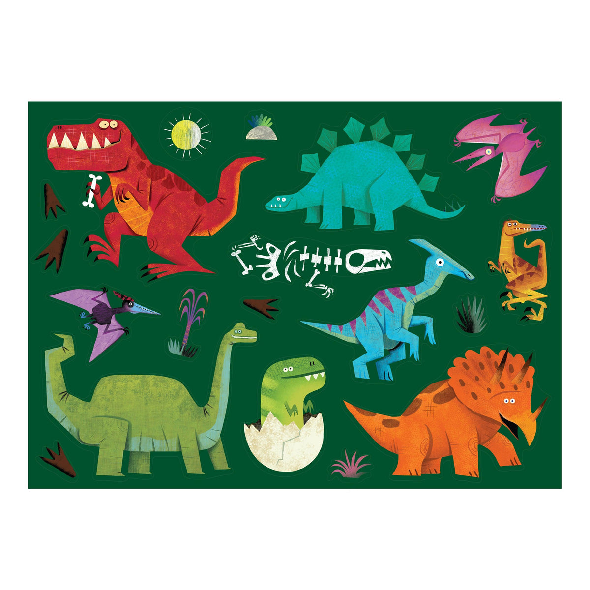 Coloring Poster - Dino World - 18&quot; x 24&quot;-Arts &amp; Humanities-Crocodile Creek-Yellow Springs Toy Company