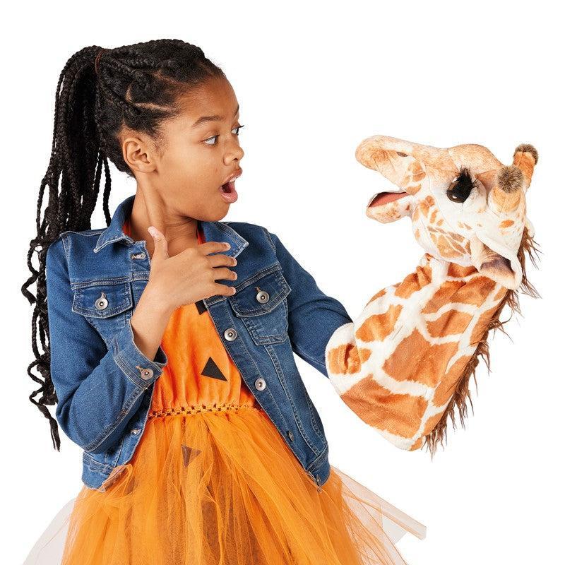 Giraffe - Stage Puppet-Puppets-Folkmanis-Yellow Springs Toy Company