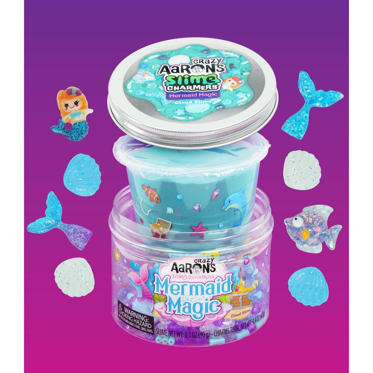 Slime Charmers - Mermaid Magic - Cloud Slime-Novelty-Crazy Aaron's-Yellow Springs Toy Company