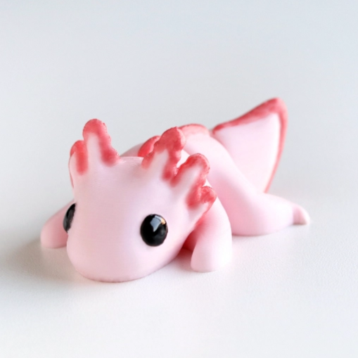 Tiny Baby Axolotl - Articulated Keychain &amp; Fidget Toy-Novelty-Great American Designs-Yellow Springs Toy Company