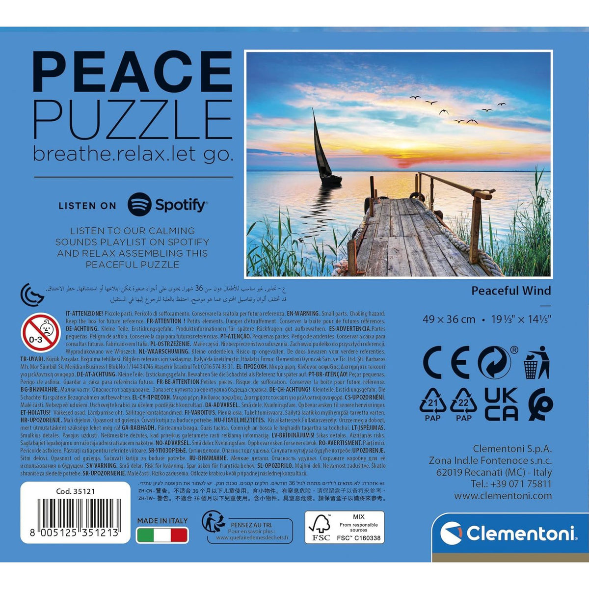 Peace Puzzle - Peaceful Wind - 500 pieces-Puzzles-Creative Toy Company-Yellow Springs Toy Company