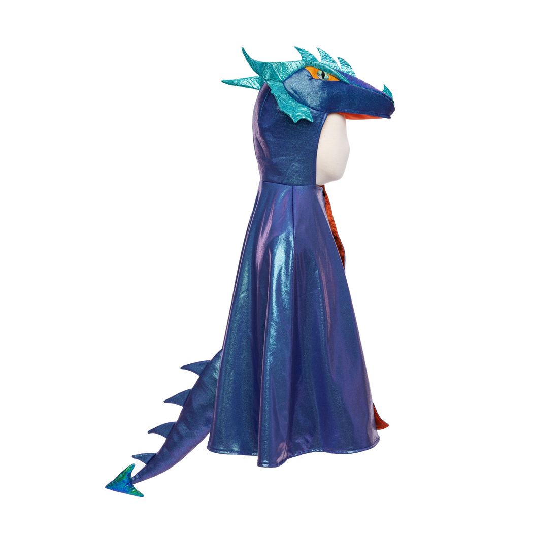 Side view of the Metallic Dragon Cape