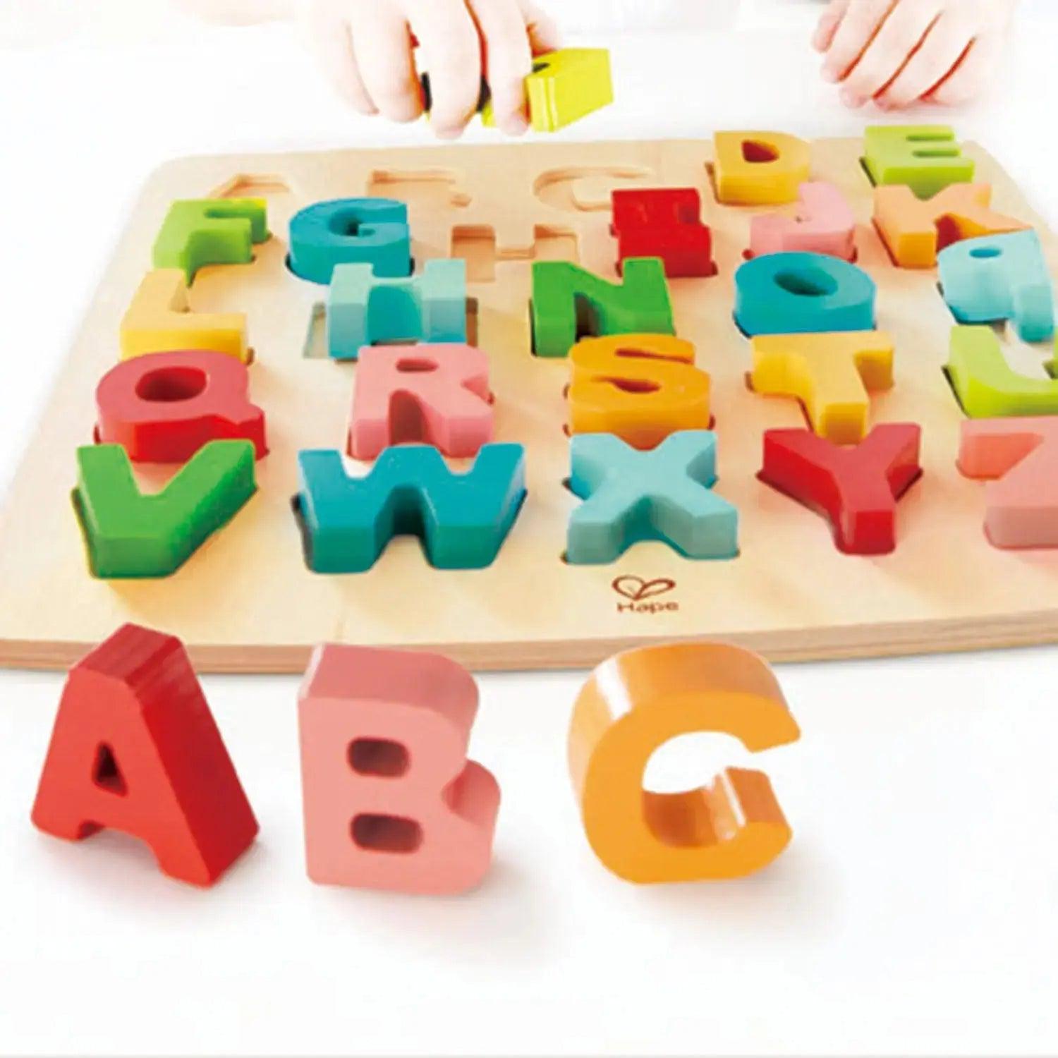 Chunky Alphabet Puzzle-Puzzles-Hape-Yellow Springs Toy Company