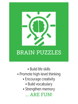 Benefits of brain puzzles, infographic