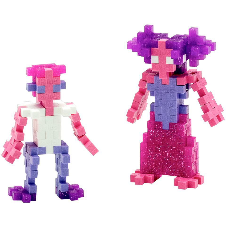 Two colorful human figures made from set