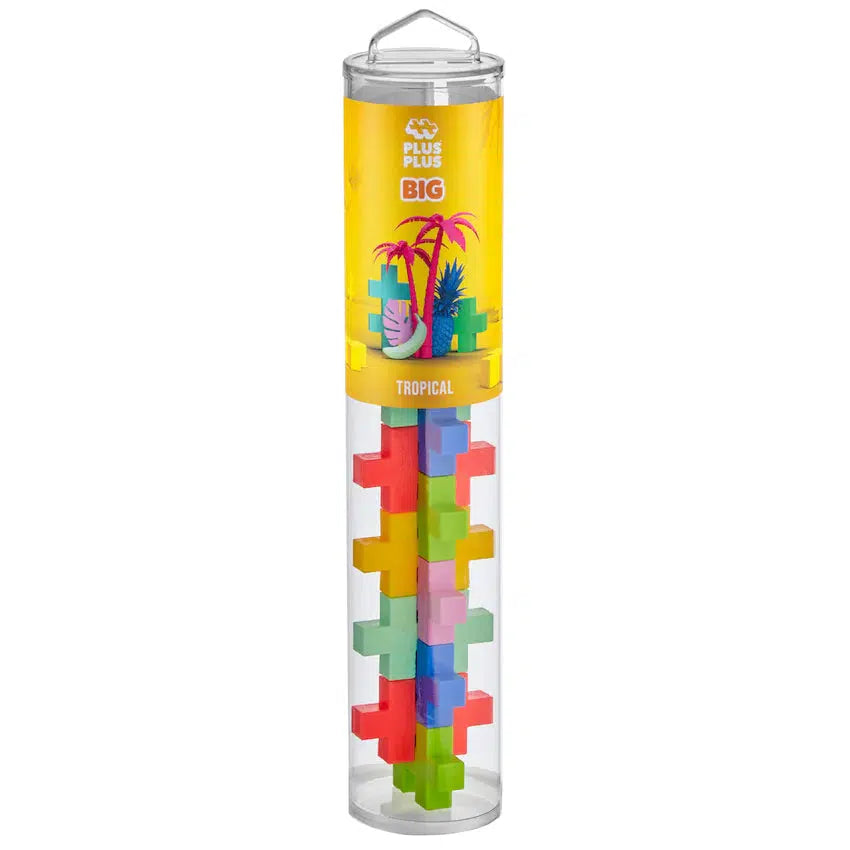 Plus plus tropical set in clear tube container