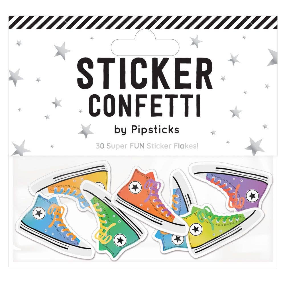 Rainbow High Tops Sticker Confetti-Stationery-Pipsticks-Yellow Springs Toy Company