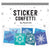 Snowflake Sticker Confetti-Stationery-Pipsticks-Yellow Springs Toy Company