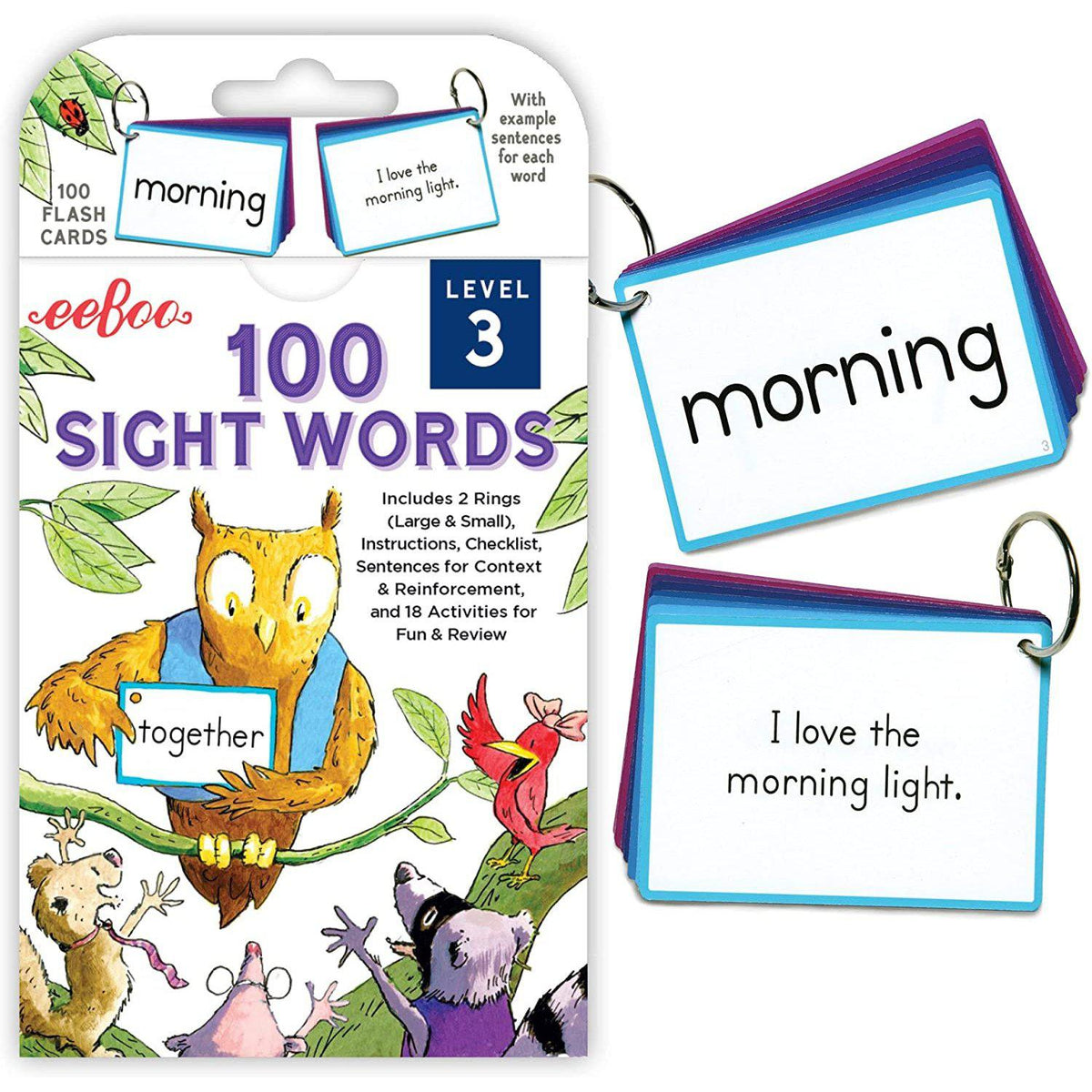 Flash Cards - 100 Sight Words - Level 3-The Arts-EeBoo-Yellow Springs Toy Company
