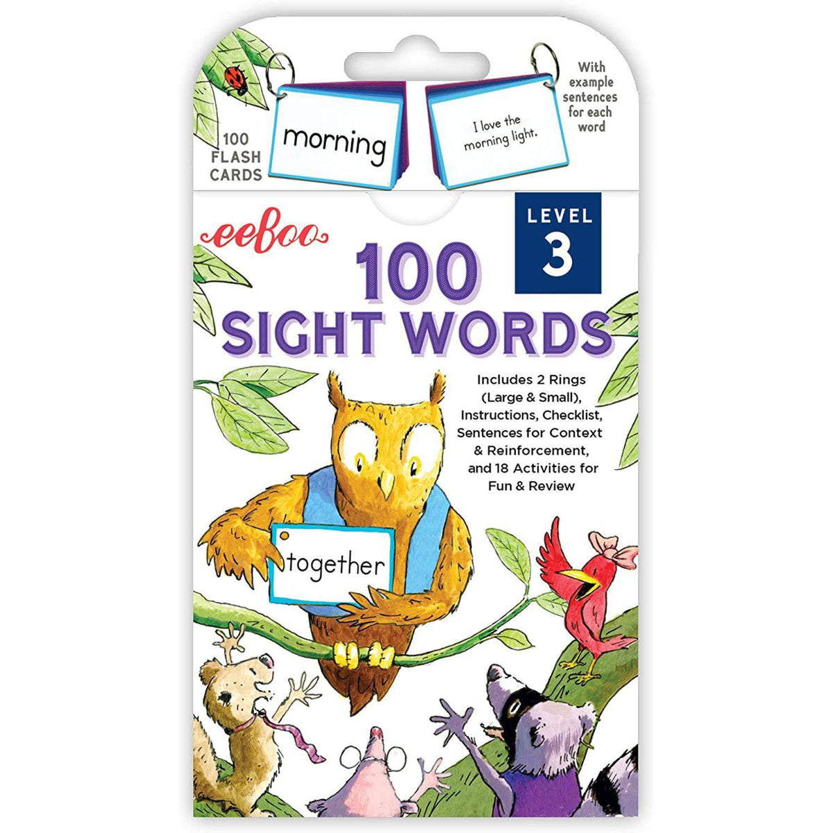 Flash Cards - 100 Sight Words - Level 3-The Arts-EeBoo-Yellow Springs Toy Company