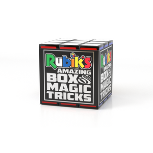 Front view of the Rubik's magic set in the box.