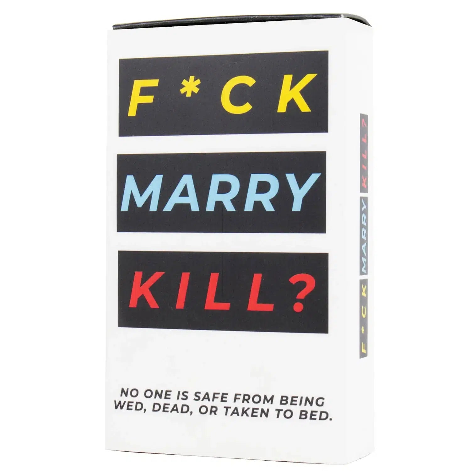 The front of the white box says "F*ck, Marry, Kill?"