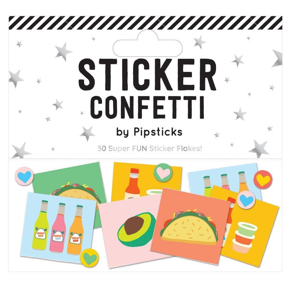 Fantas-Taco Sticker Confetti-Stationery-Pipsticks-Yellow Springs Toy Company
