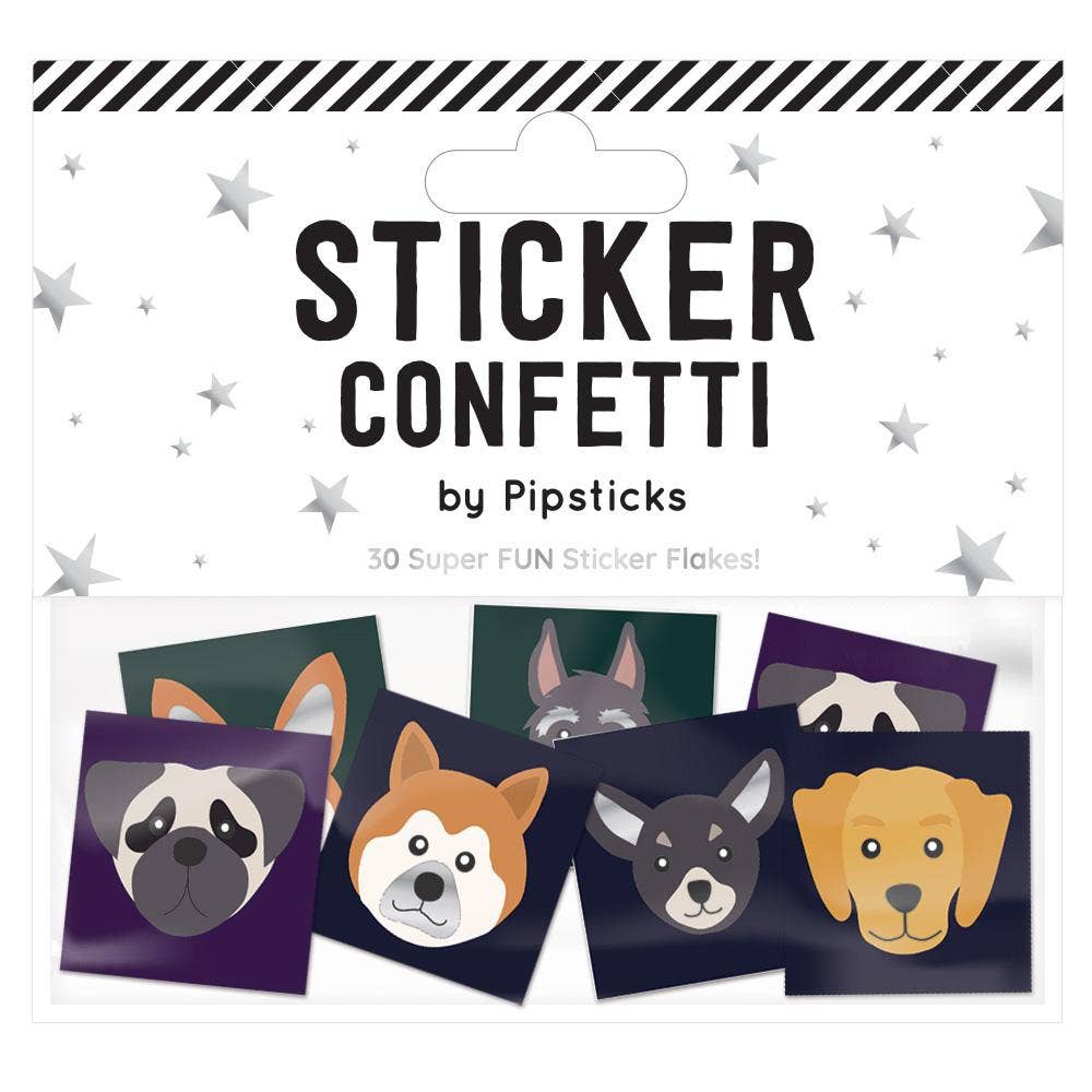 Pure Bred Pooches Sticker Confetti-Stationery-Pipsticks-Yellow Springs Toy Company