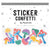 Merry Mushrooms Sticker Confetti-Stationery-Pipsticks-Yellow Springs Toy Company