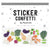 Garden Variety Sticker Confetti-Stationery-Pipsticks-Yellow Springs Toy Company