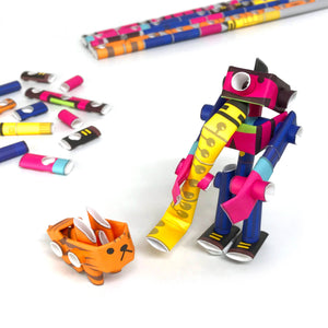 Tenor & Silky - Piperoid Paper Craft Robots