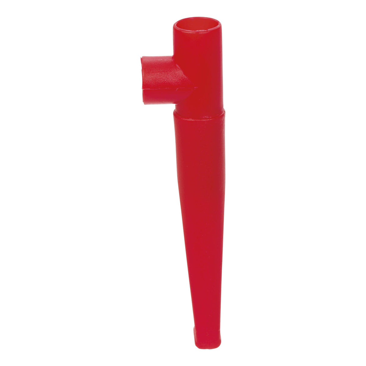 Front view of the mouthpiece used to blow plastic bubbles.