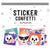 Funny Bones Sticker Confetti-Stationery-Pipsticks-Yellow Springs Toy Company
