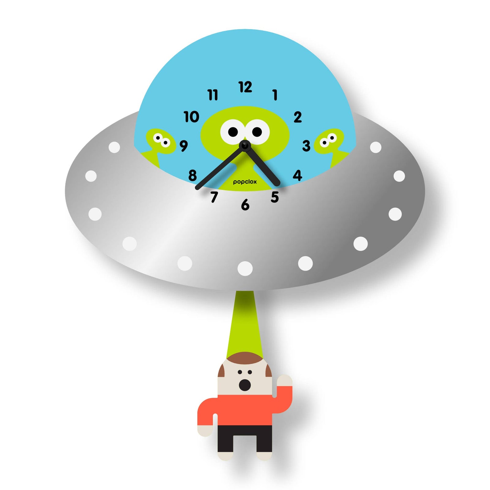 Acrylic Saucer Pendulum Clock *-Decor & Keepsakes-Modern Moose | Popclox-Yellow Springs Toy Company