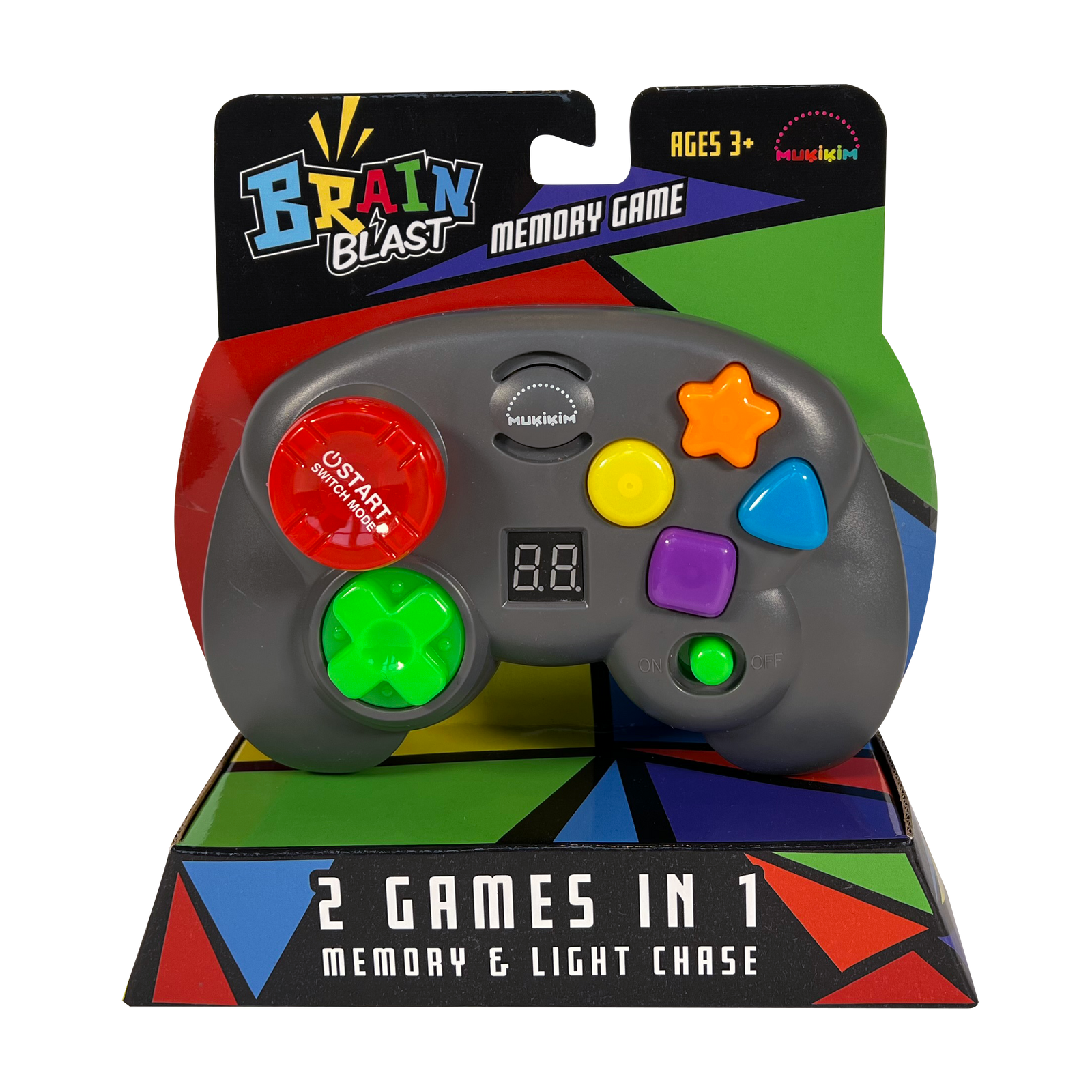 Brain Blast - Handheld 2-Games-In-1-Puzzles-Yellow Springs Toy Company