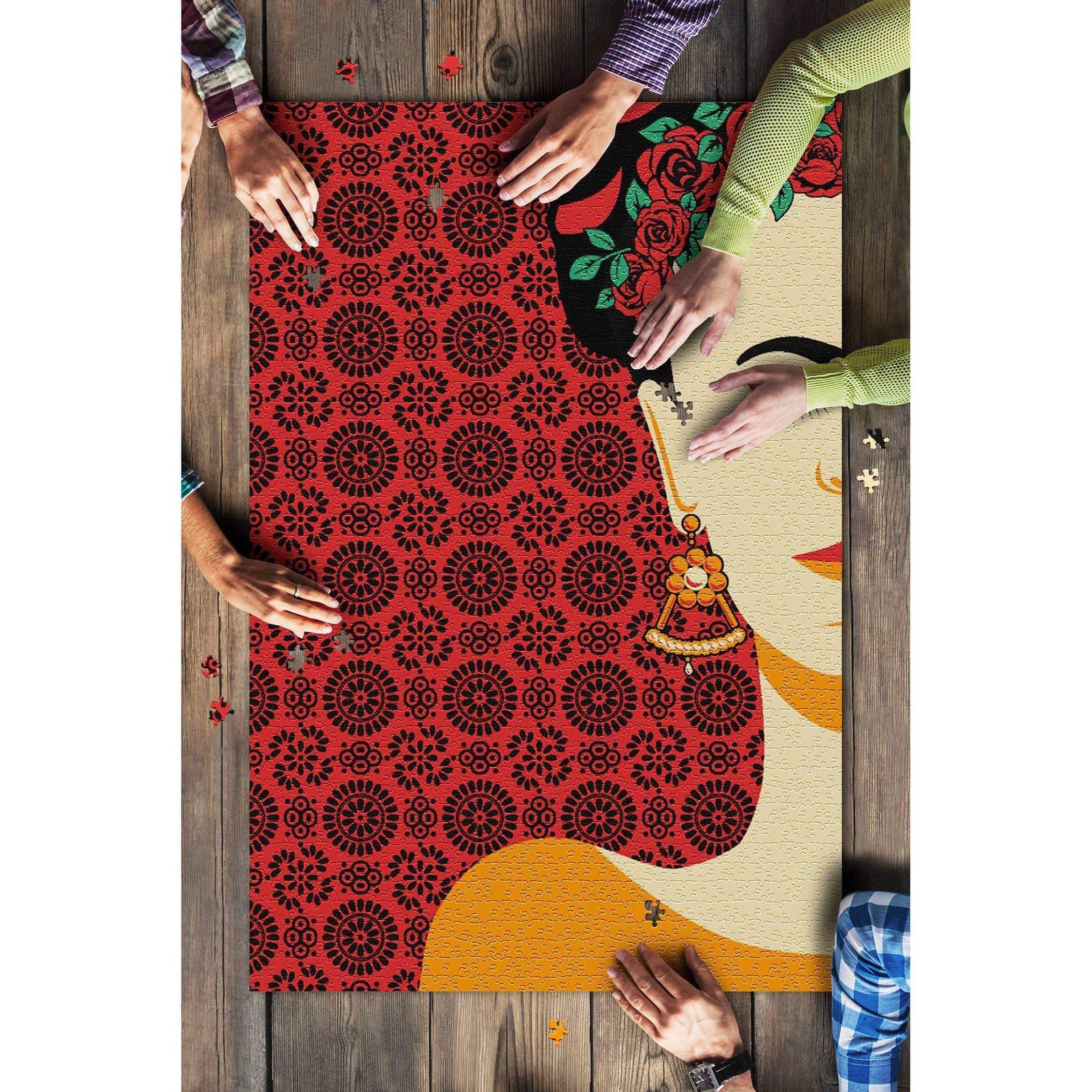 Boho Frida - Puzzle - 1000 Piece-Puzzles-Lantern Press-Yellow Springs Toy Company