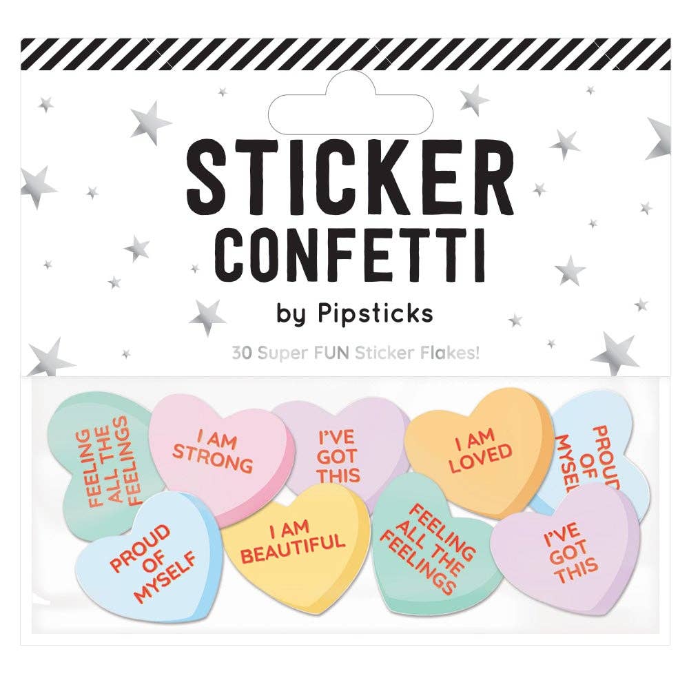 Heartening Sticker Confetti-Stationery-Pipsticks-Yellow Springs Toy Company