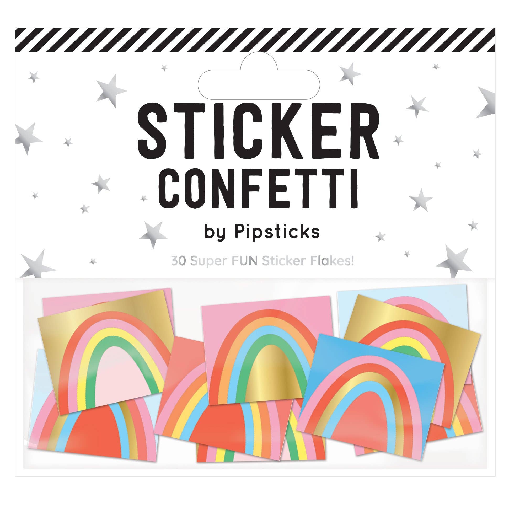 Rainbow Sticker Confetti-Stationery-Pipsticks-Yellow Springs Toy Company