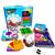 Front view of The Coding Bot - STEM Educational Coding Toy Robot For Kids box and contents shown laid out.
