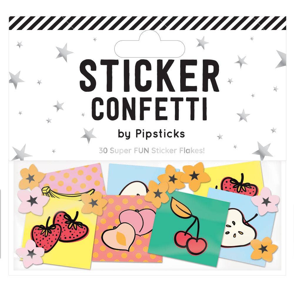 Summer Fruits Sticker Confetti-Stationery-Pipsticks-Yellow Springs Toy Company