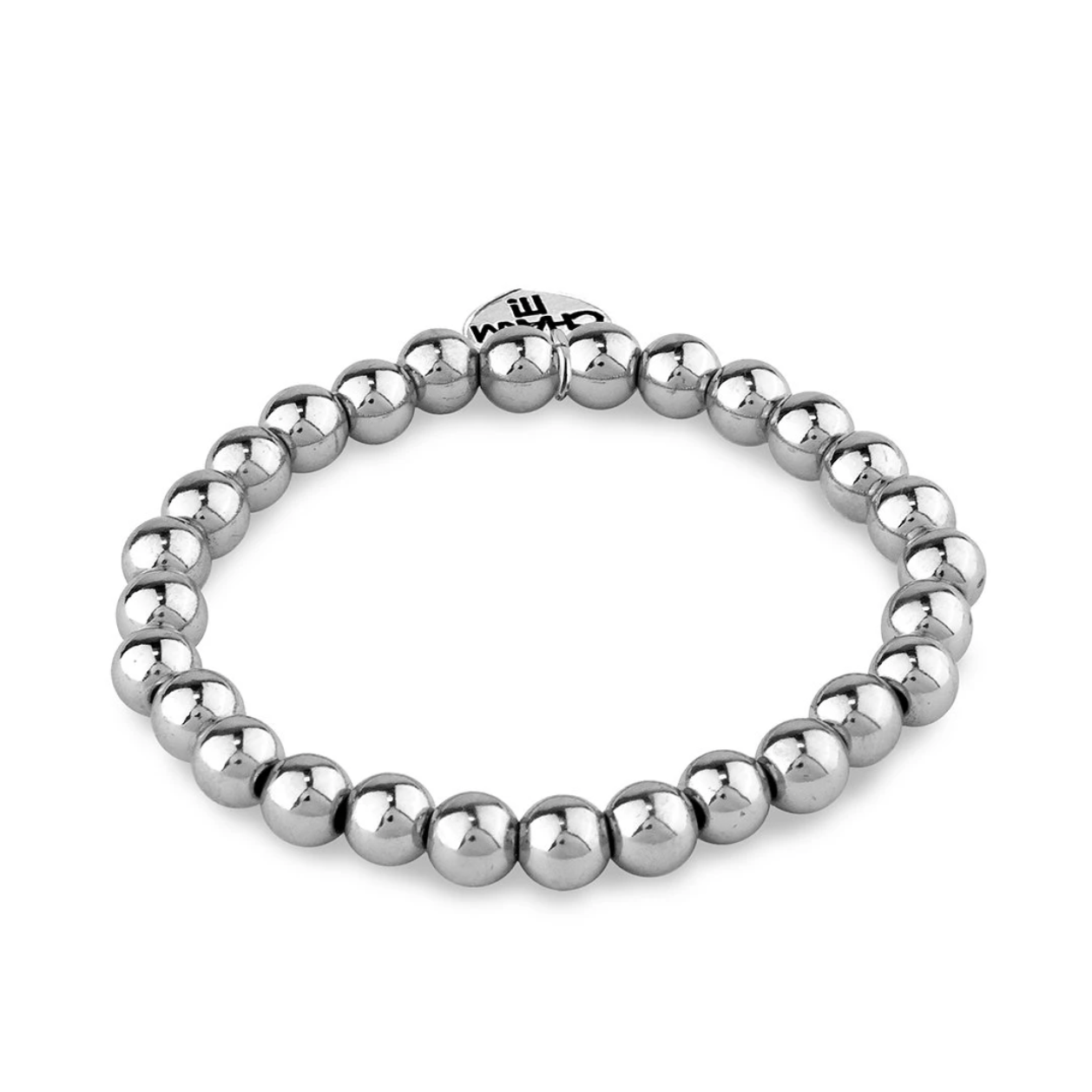 Charm It - 6mm Silver Bead Stretch Bracelet-Dress-Up-Charm It!-Yellow Springs Toy Company