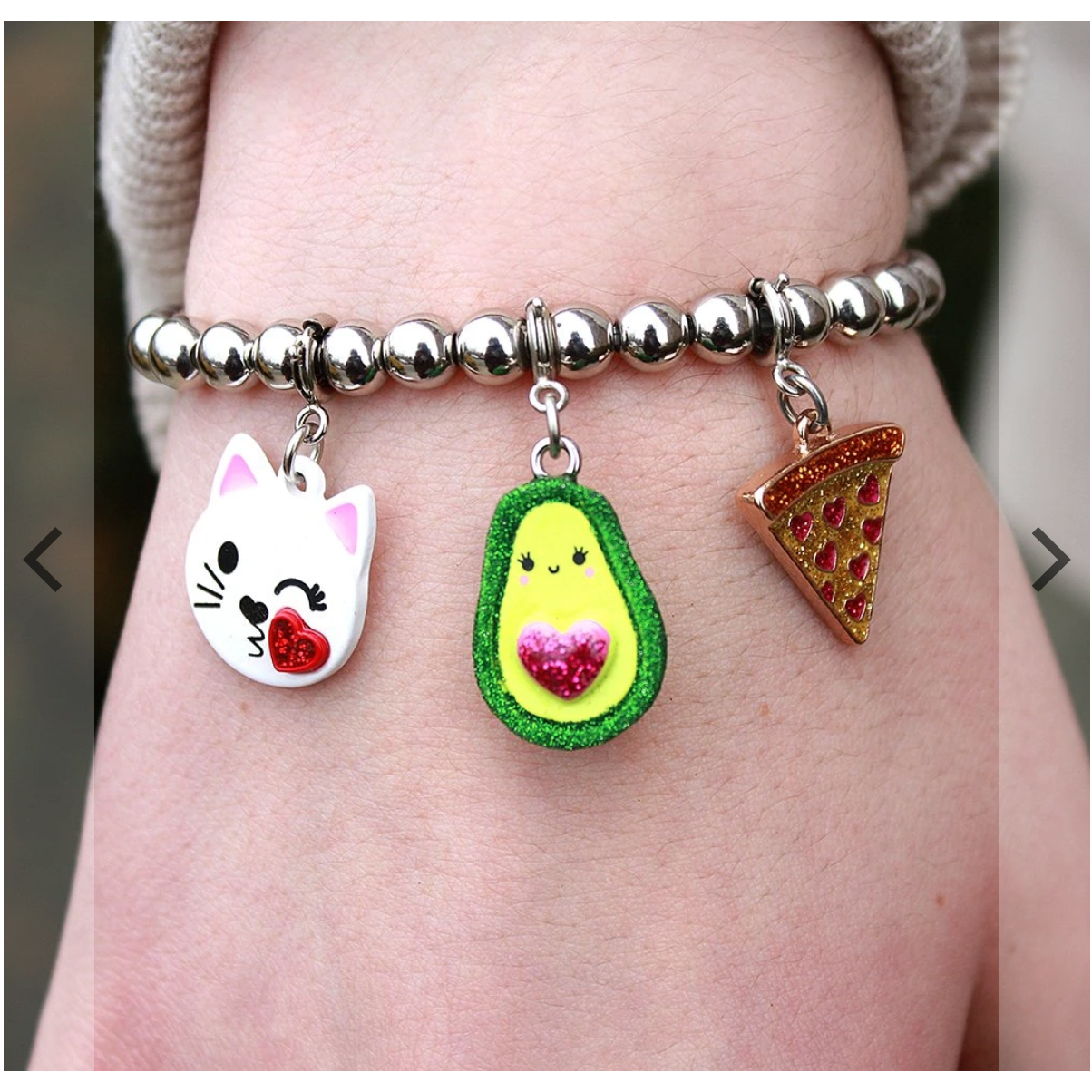 Charm It - 6mm Silver Bead Stretch Bracelet-Dress-Up-Charm It!-Yellow Springs Toy Company