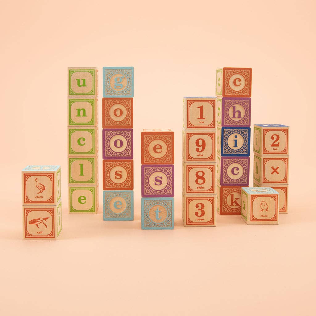 Classic Lowercase ABC Blocks-Yellow Springs Toy Company