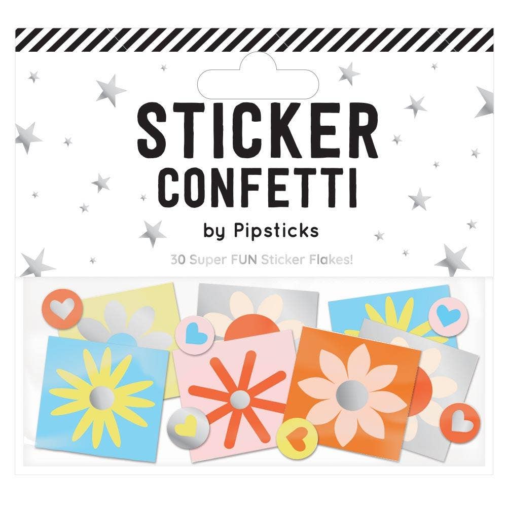 Lazy Daisies Sticker Confetti-Stationery-Pipsticks-Yellow Springs Toy Company