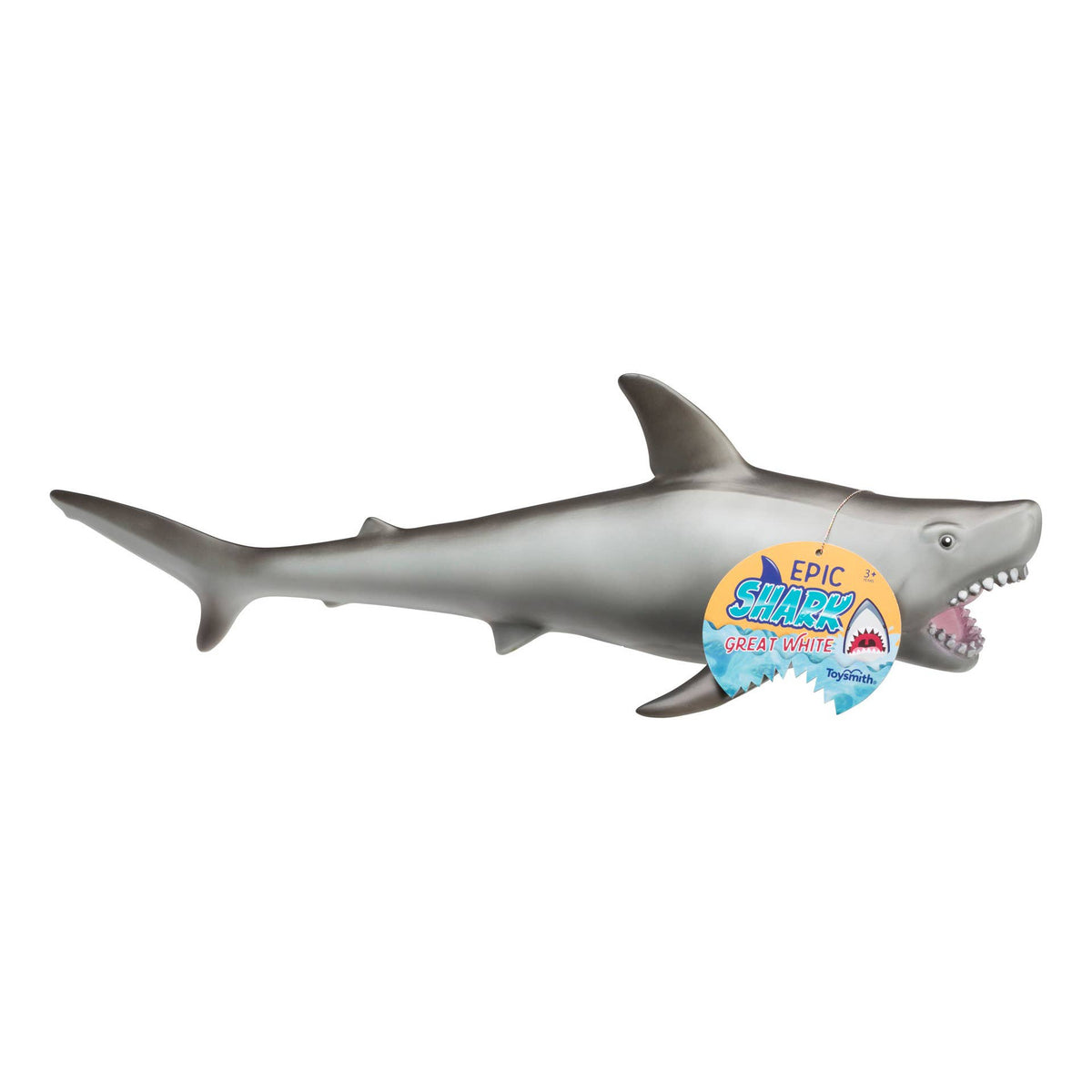 Epic Great White Shark, Giant, Realistic, 21&quot; Long-Novelty-Yellow Springs Toy Company