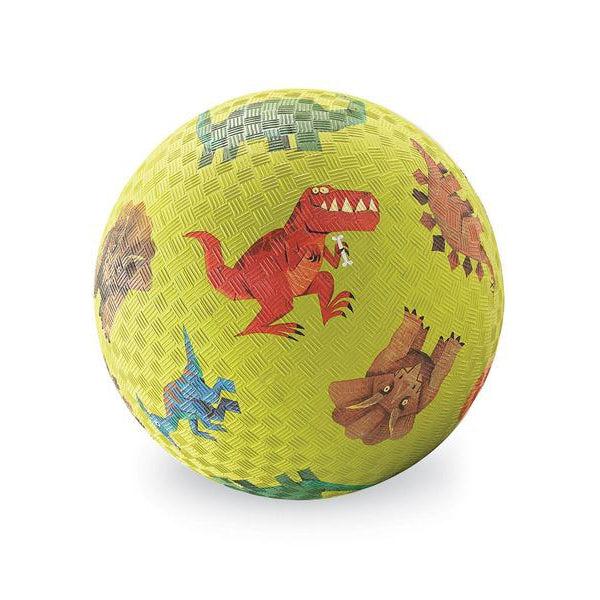 7-inch Playground Ball - Dinosaurs Green-Active & Sports-Crocodile Creek-Yellow Springs Toy Company
