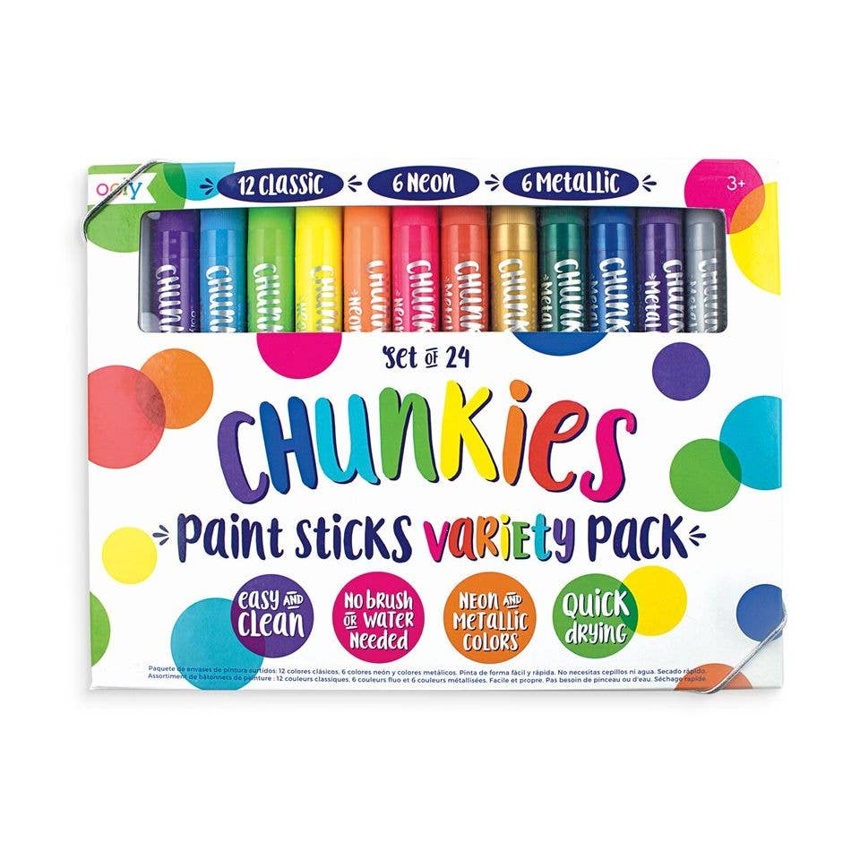 Chunkies Paint Sticks Variety Pack - Set of 24-Yellow Springs Toy Company